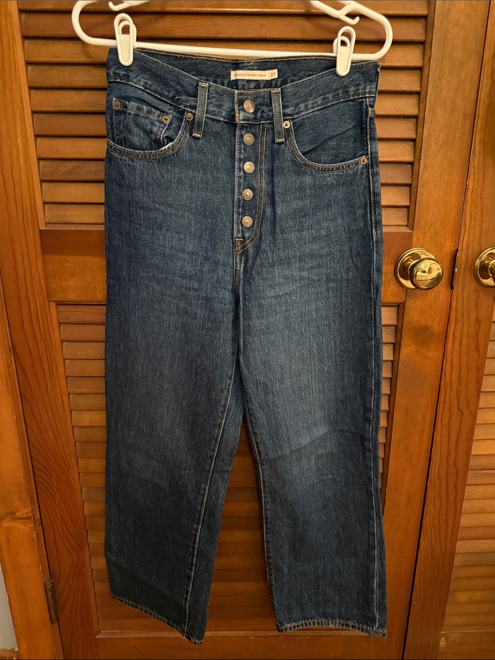 Levi's ribcage high rise straight leg ankle Women's Jeans
